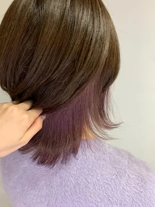 ミディアム カラー ヘアアレンジ 近藤千翔🩵 髪質改善Periodのエステ・リラクイメージ