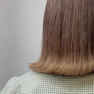 ロング カラー ヘアアレンジ ツガミ リナのヘアスタイル