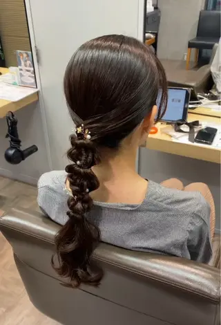 ロング 透明感カラー/縮毛/ chino🍀のヘアスタイル