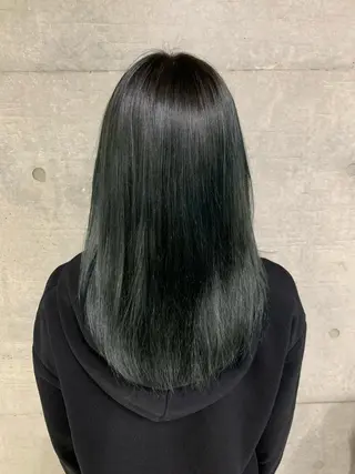 ロング カラー メンズ THE./ブリーチ 透感カラー/髪質改善のヘアスタイル