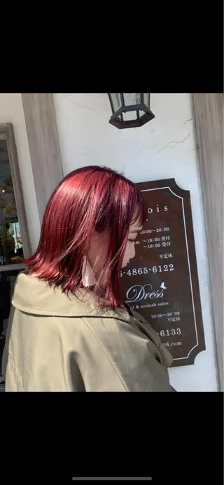 ショート カラー パーマ ヘアアレンジ 韓国♡ワンホン系 ♡YURIのヘアスタイル