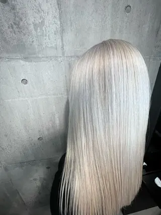 ロング カラー mimiiy梅田 中崎町ハイトーンのヘアスタイル