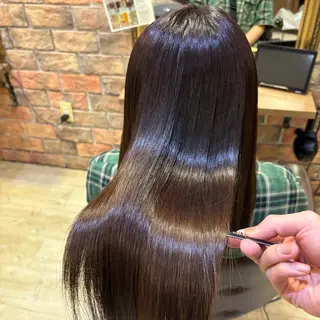 ロング カラー 髪質改善/縮毛矯正 💜COCORO💜のヘアスタイル