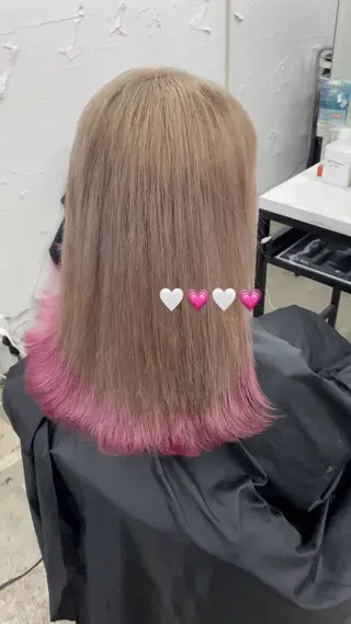 ミディアム ere 代々木公園所属・みほ/ニュアンス/ モード/艶カラーのヘアスタイル