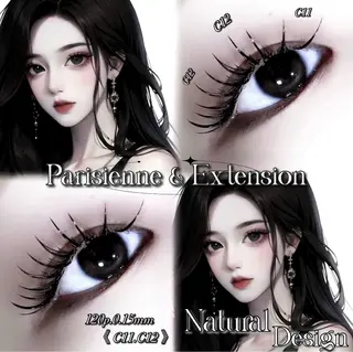 マツエク・マツパ memelu . RIJU 🩶のマツエク・マツパデザイン