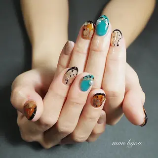 ネイル mon bijou 坪井のネイルデザイン