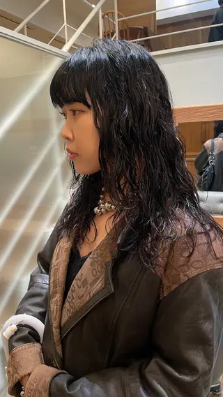 ロング カラー パーマ 原宿/ケパーマ 🧺ユウマのヘアスタイル