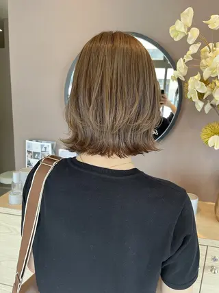 ミディアム Lien.テラダ 各務原スタイリストのヘアスタイル