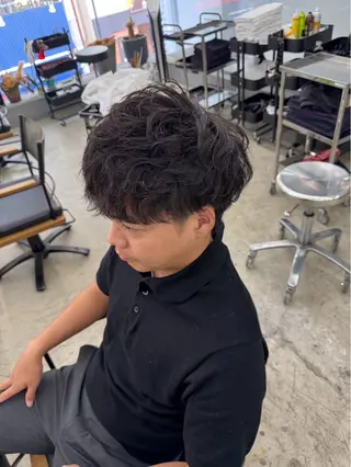 ショート パーマ メンズ メンズ専門サロン wokeのヘアスタイル
