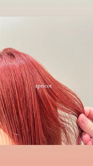 ミディアム カラー 💗暖色/ブリーチ/ レイヤー/横浜/メイのヘアスタイル