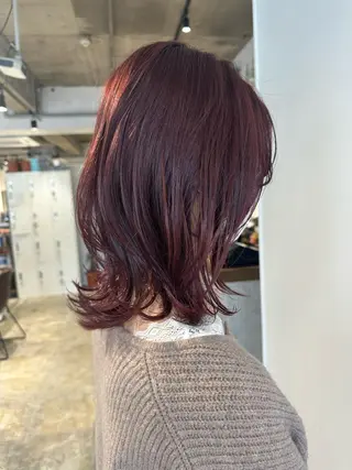 ミディアム カラー ヘアアレンジ 落合　眺 (オチアイ　ノゾミ)のヘアスタイル