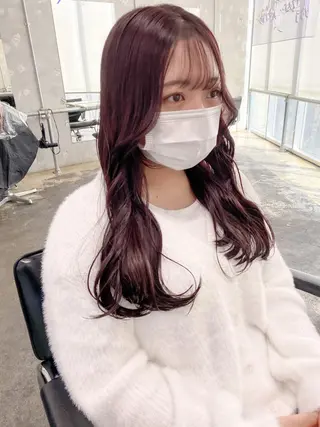 セミロング カラー 💗💗韓国レイヤー yu-ki💗💗のヘアスタイル