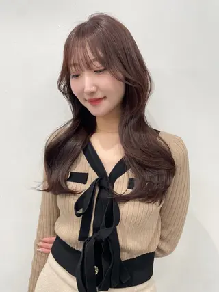 セミロング カラー ショート/レイヤー カット/ミサキ💐のヘアスタイル