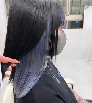 ロング カラー yuna/ボブカット /ハイトーンカラーのヘアスタイル