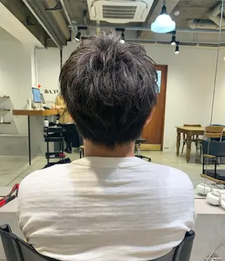 ショート ヘアアレンジ メンズ メンズパーマの達人 🌟川内絵人のヘアスタイル