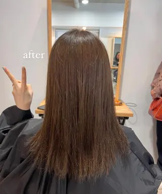 ミディアム saki/Insta fleur_sakiのヘアスタイル