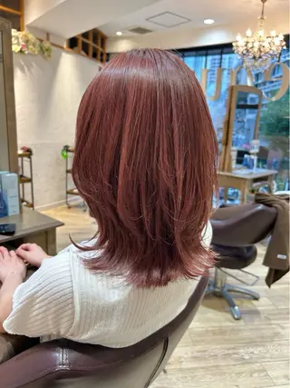 ミディアム おおがくみゆ🦙🍊 ‪‪⭐️池袋のヘアスタイル