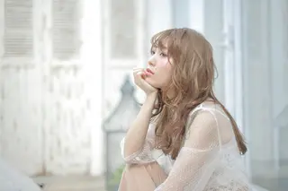 セミロング カラー 透明感/ 美髪矯正/田中恭のヘアスタイル