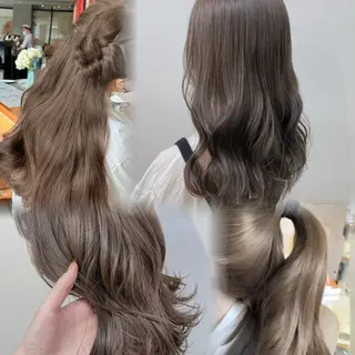 ミディアム カラー 🥞ベージュ系カラー 【すずきりほ】🥞のヘアスタイル