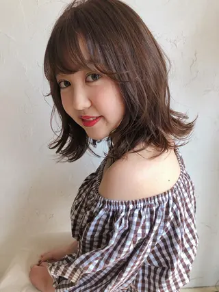 ミディアム カラー tocca八王子 AYAKAのヘアスタイル
