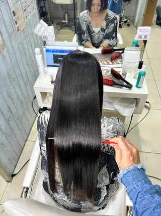 ロング 艶髪の神様 瀧田嵐士🇰🇷のヘアスタイル