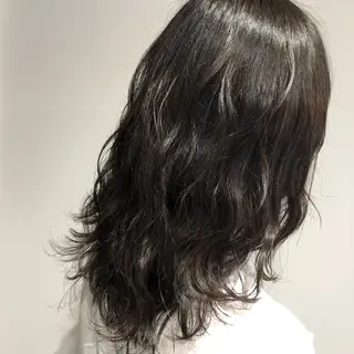 セミロング カラー ヘアアレンジ HAIR SALON M Fe's所属・透明感カラー/レイヤ ー/小谷野真緒のヘアスタイル