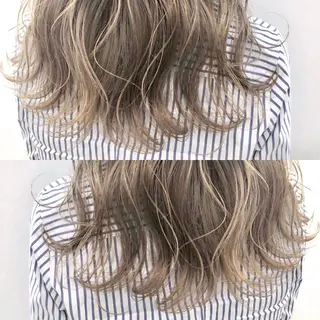 セミロング カラー パーマ ヘアアレンジ tocca所属・毎月通える価格♪ 杉本真基のヘアスタイル