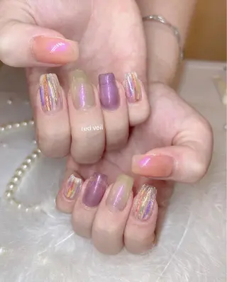 ミディアム ネイル 長さ出し専門 nynaのネイルデザイン