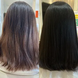 セミロング カラー 宮原 佑莉のヘアスタイル