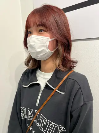 ミディアム カラー 似合わせヘア🫶🏻 つきいてるみのヘアスタイル