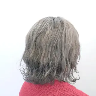 ミディアム カラー ヘアアレンジ 小林 伸行のヘアスタイル