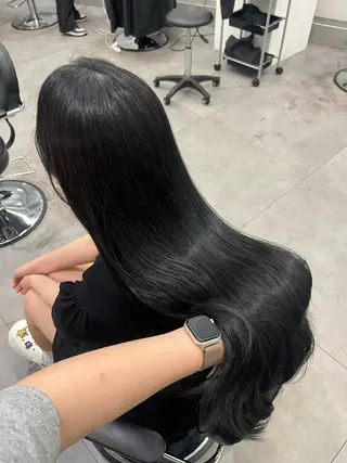 ロング カラー HONOKA/ ブリーチ無し艶カラーのヘアスタイル