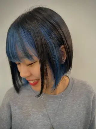 ショート カラー KAKERU/ボブ/ ショート/パーマ🌱のヘアスタイル