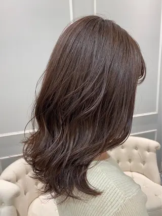 セミロング 韓国ヘア🍒渡辺 咲🍒のヘアスタイル