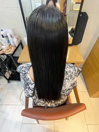 ロング カラー ヘアアレンジ 🎈ブリーチなし暖色 カラー/レッド/ゆいのヘアスタイル