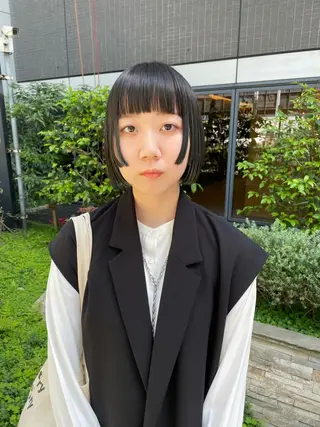 ミディアム カラー パーマ ヘアアレンジ メンズ キッズ ネイル マツエク・マツパ アイブロウ tatsumi/ボブ ウルフ/レイヤーのヘアスタイル