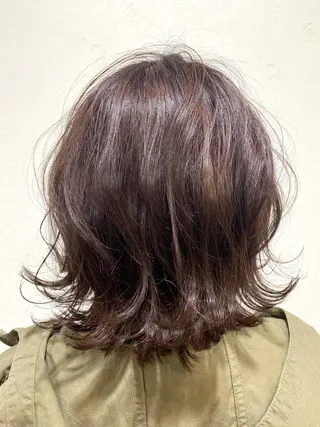 ミディアム カラー ヘアアレンジ unpeu hair  二条所属・先着1名様限定 カット無料のヘアスタイル