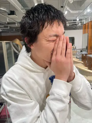 ショート メンズ アトム/ウルフ パーマ/レイヤーのヘアスタイル