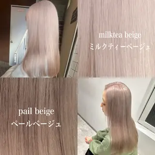 ロング カラー AVANCE京橋所属・ハイトーンヘア/ 島崎　タクミのヘアスタイル