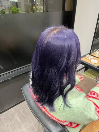 ミディアム カラー ヘアアレンジ cocotte 💟草間紫音💟のヘアスタイル