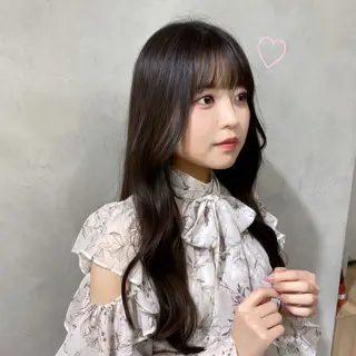 ロング 髪質改善♡ 保坂汐音のヘアスタイル