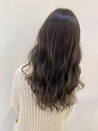 ロング カラー 艶 透け感カラー 似合わせ 齊木 勇人のヘアスタイル