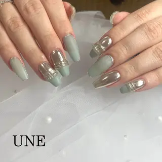 セミロング UNE.【ユヌ】 Jr.NANAのネイルデザイン