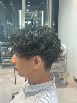 ショート メンズ 似合わせパーマ🔥 河浪  大智のヘアスタイル