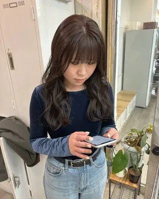 ロング カラー 広島/わかな/ヘア セット/オリーブのヘアスタイル