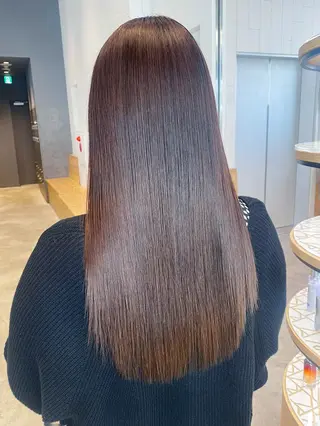 セミロング カラー パーマ ヘアアレンジ ITby ALBUM 北千住店のヘアスタイル