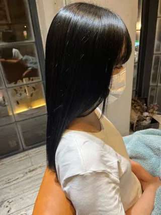 ロング カラー 美濃 咲穂のヘアスタイル