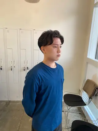 パーマ メンズ サトウ リョウのヘアスタイル