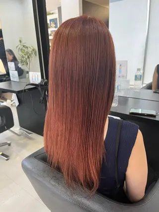 ロング カラー 諸岡 玲のヘアスタイル