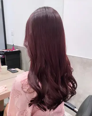 セミロング カラー 💗ガーリーヘア🎀 saki💗のヘアスタイル